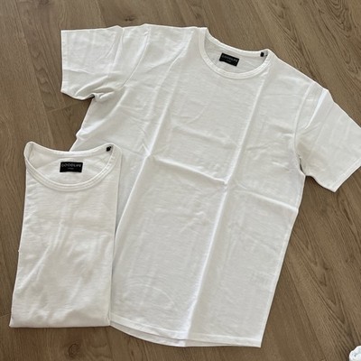 GOODLIFE | Lot Of 2 Cotton Poly Scallop Crew Tee T-Shirts White Size XL