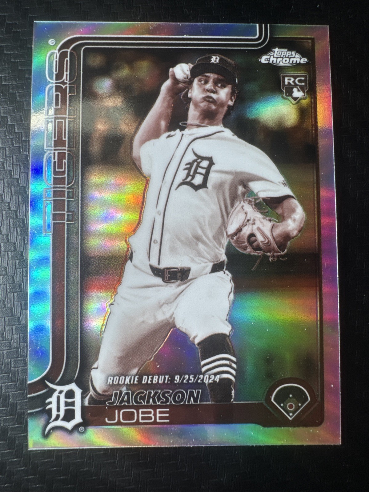 2025 Topps Chrome Update - Jackson Jobe #USC48 Sepia Refractor (RC)