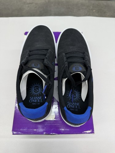 Nike SB Shane O Neill Skate Black Blue Sz 10 NEW Skateboarding White New Royal N - Picture 6 of 12
