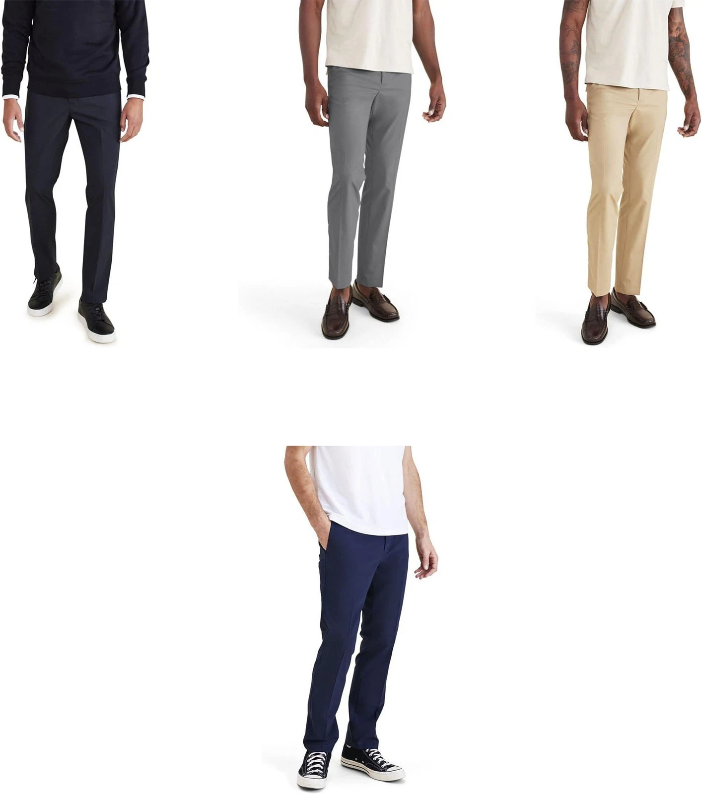 Dockers Men's Signature Go Slim Fit Smart 360 Tech Khaki Pants