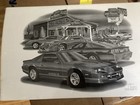 Thom Sansoucie Art Print CHEVY CAMARO AND FORD MUSTANG Still In Plastic — photo 2