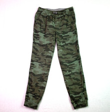 Carters Kids Boys Size 14 Green Camo Casual Drawstring Jogger Pants