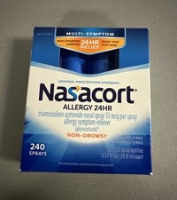 Nasacort 240 Sprays of 24 Hours Allergy Relief Exp: 3/26 NEW SHIPS FAST
