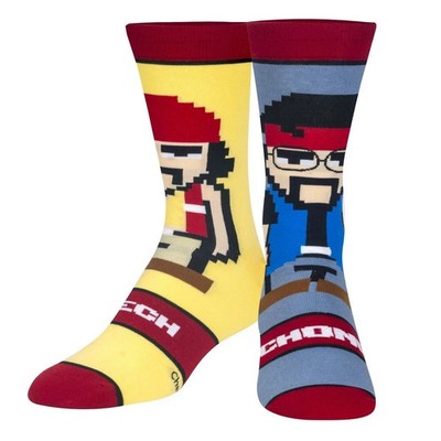 Cheech & Chong Socks by Odd Sox Knits Men's 8-12 Lego or Pixel Style New!
