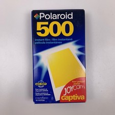Polaroid 500 Color instant film 10 exposures 4.4”  x 2.5” Sealed Box 8/02