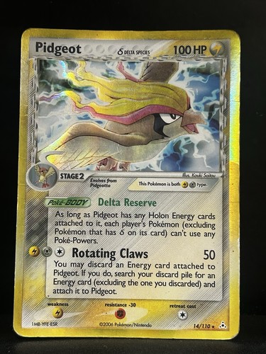 PIDGEOT Δ 14/110 HOLO R HOLON PHANTOMS POKEMON HP