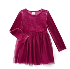 Wonder Nation Girl's Maroon Velour Tutu Dress Size XXL 18 NEW FREE SHIPPING