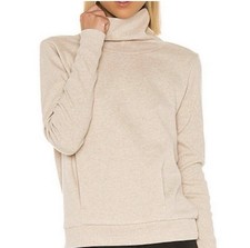 ALO Yoga clarity Long sleeve in Heathered taupe cream color Size XS