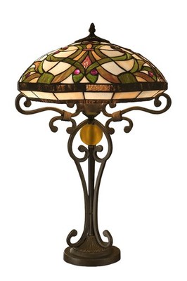 Handgefertigte Tiffany Stil Buntglas Tischlampe 16'' Vintage Dekor Leuchte