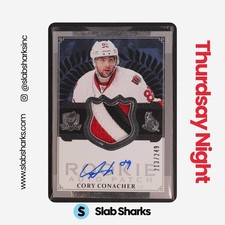 2013 UPPER DECK THE CUP #154 CORY CONACHER ROOKIE PATCH AUTO RC /249