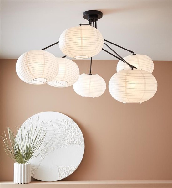 Led Deckenleuchten 7X15W/E14 IP20 Weiß Schwarz Modern Skandinavisch-image