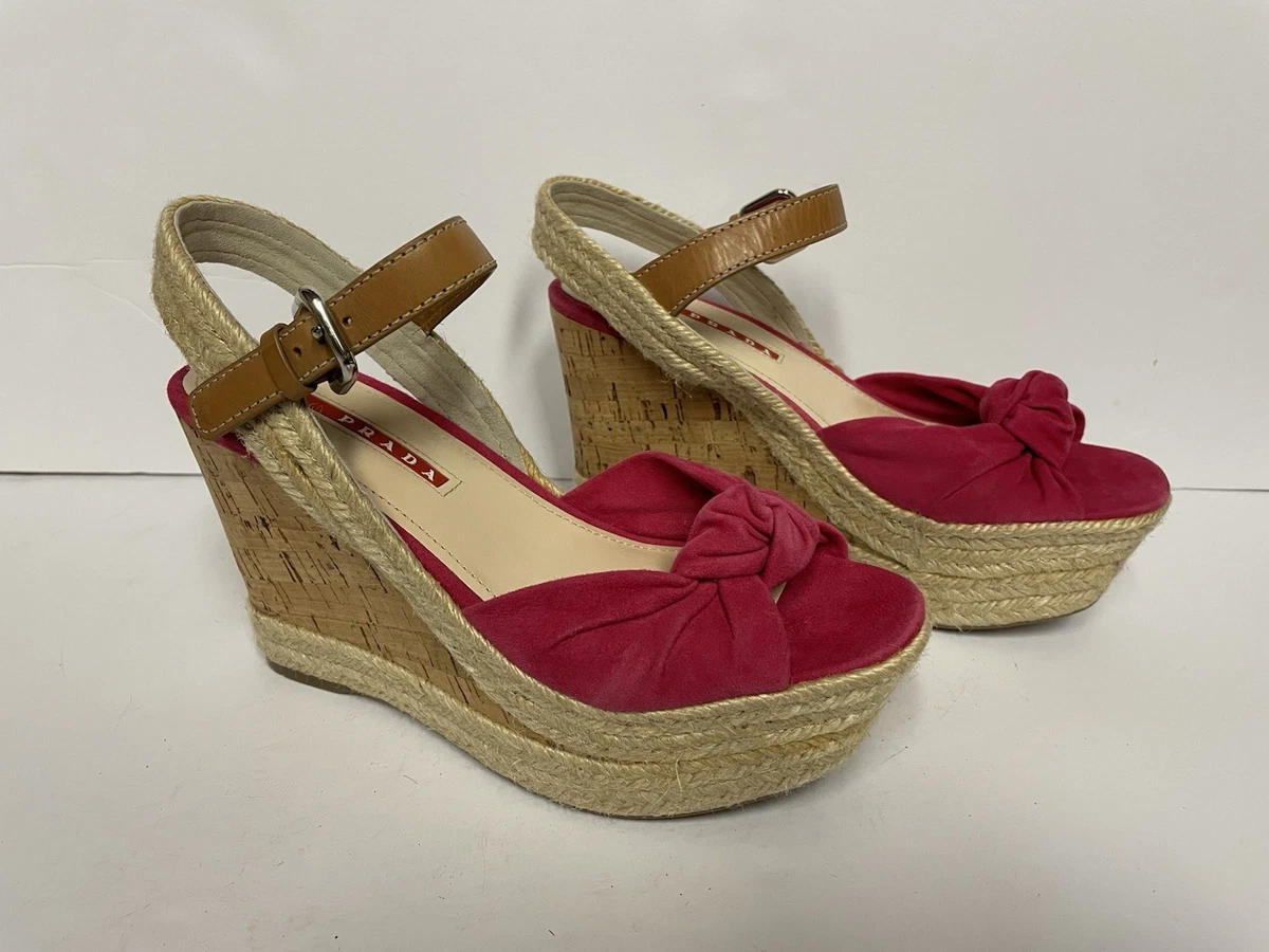 PRADA Wedge Pink Heels for Women for sale | eBay