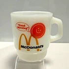 Vintage McDonald's Milk Glass Mug White Anchor Hocking Fire King Coffee Cup