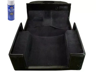 13695. Rugged RIDGE DELUXE CARPET KIT,ADHESIVE, BLK, 76-95 Jeep CJ/WRANGLER