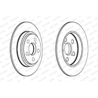 Ferodo 2X Bremsscheibe Hinten Ø259 Mm Voll FüR Toyota Urban Cruiser _P1_ 1.4