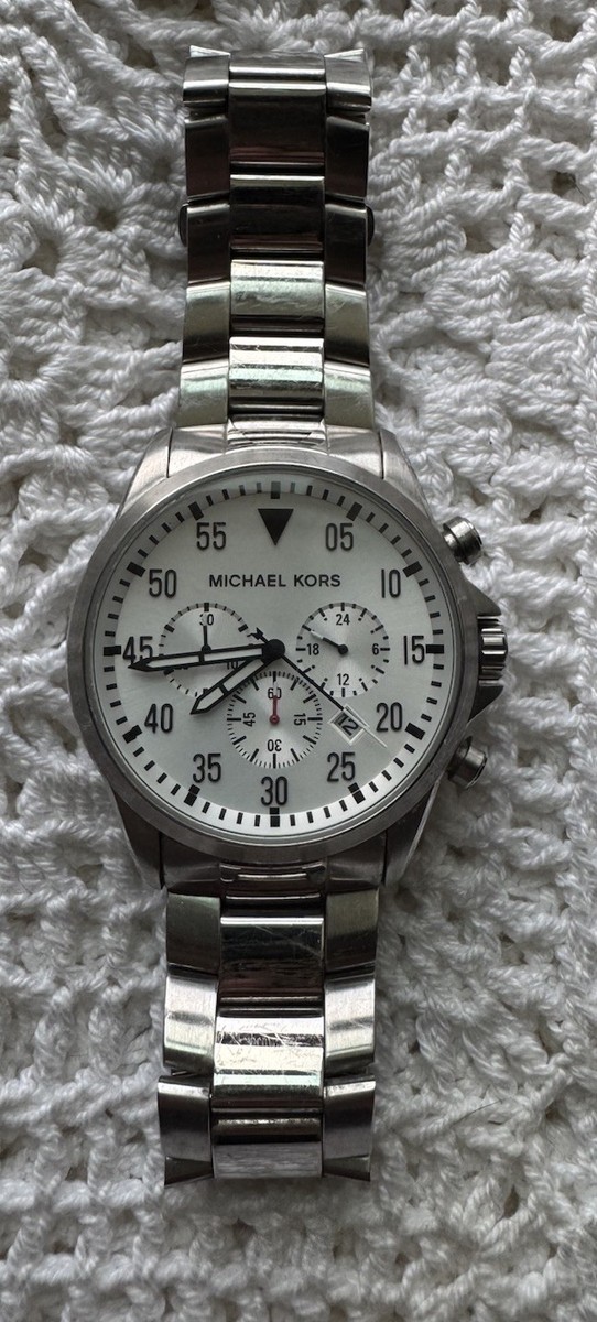 mk 100 Auth Michael Kors Men's Stainless Steel Gage Chronograph