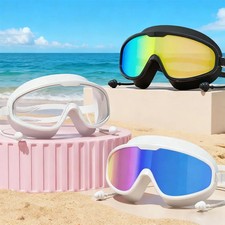 Outdoor Swimming Goggles Anti-Fog Wide View Scuba Diving Swimming Glasses with E
