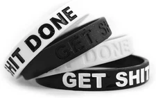 Inspirational Silicone Wristbands for Adults with Custom Embossed... 