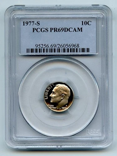 1977-S Roosevelt Dime Proof — photo from the most recent tracked eBay sale