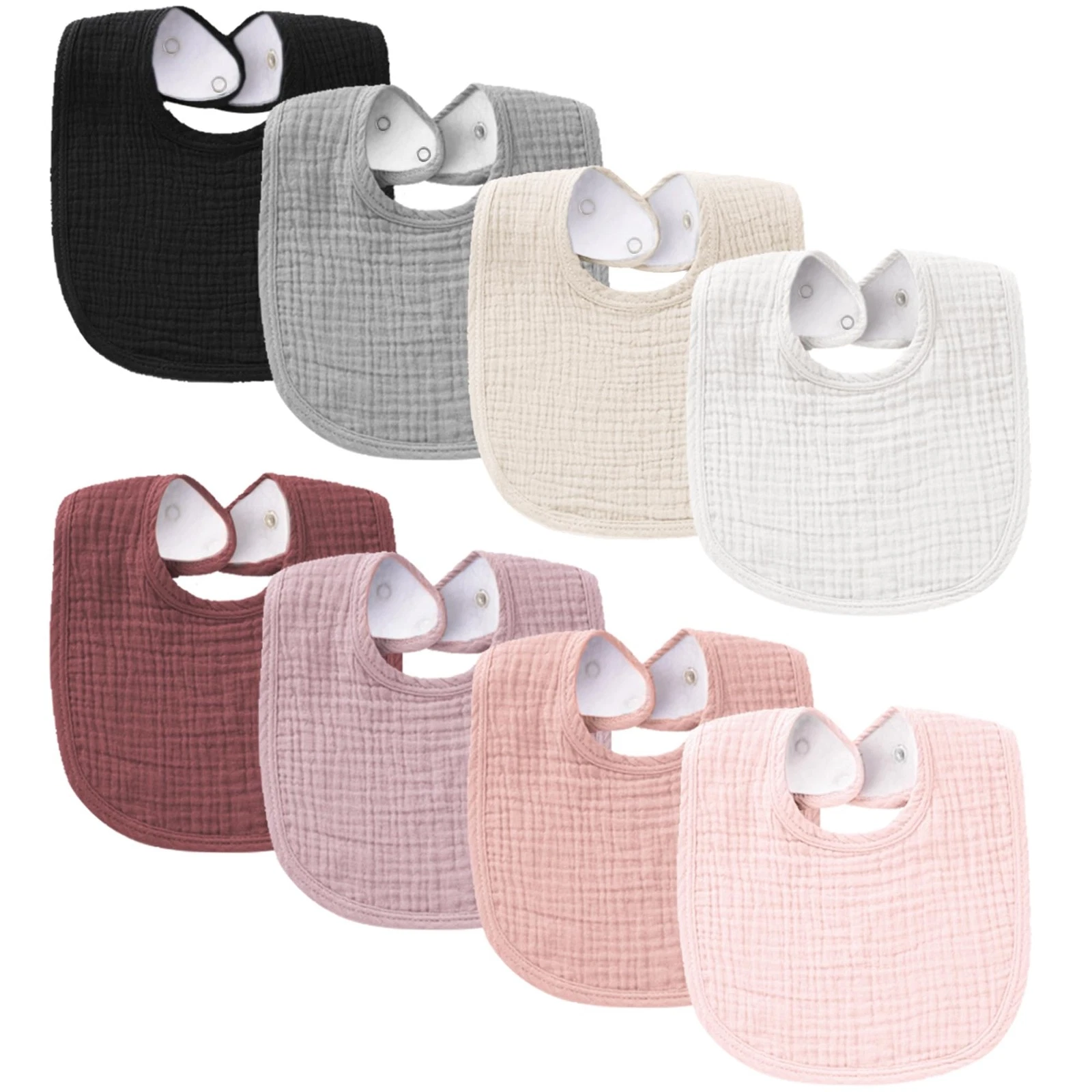 Konssy Muslin Baby Bibs 8 Pack Baby Bandana Drool Bibs Cotton for Unisex Boys
Opens in a new window