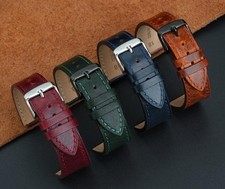 18 Retro Burst Pattern Strap Watchband For Casio AE-1200 AE-1300 Genuine Leather