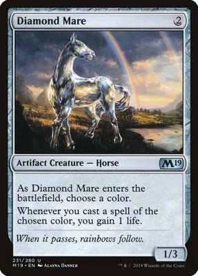 MTG - Diamond Mare - Core Set 2019 - X1 - (LP) - #W7654