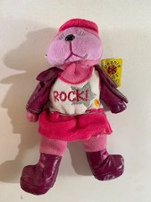 Skansen BK Beanie Kid ROCK CHIC the Bear Plush 22cm Toy With TAG 31.10.03