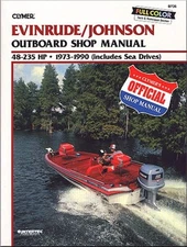 Evinrude/Johnson 48-235 HP OB 73-90 (Clymer Marine Repair Series) by Penton Staf