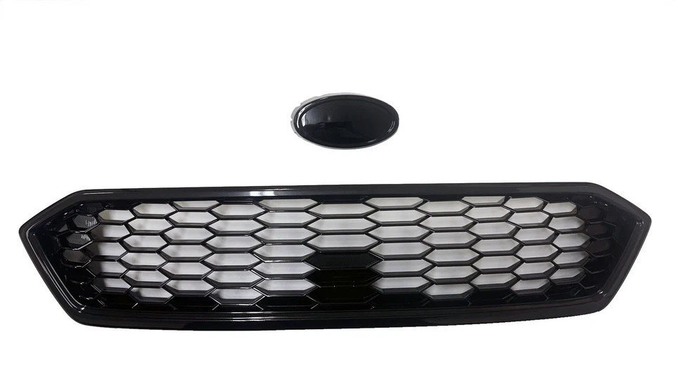 Fit 2018 2019 2020 2021 Subaru WRX STI Front Bumper Grill Badgeless Black Grille Foto 2 de 4
