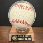 Willie Mays Signed Official National League Baseball COA by Ken Goldin
