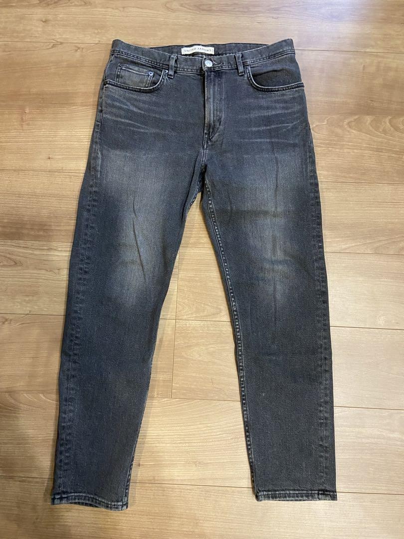L 美品 24AW UNITED ARROWS & SONS DENIM TRU UNITED ARROWS Black Slim Tapered Denim | eBay