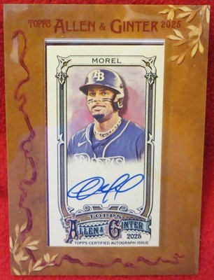 Christopher Morel 2025 Topps Allen & Ginter Framed Mini Autograph MA-CMOR
