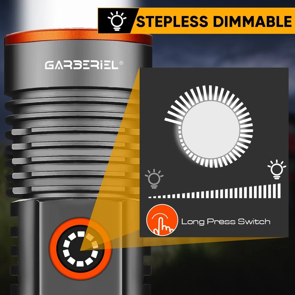 1-50Juego Linterna LED Recargable Aluminio Linternas Magnéticas con Pantalla Foto 3 de 4