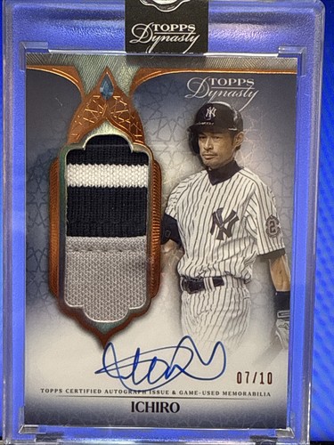 2025 Topps Dynasty Collection Ichiro Dynastic Deed Yankees Patch Auto 7/10