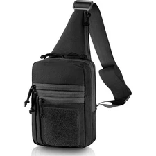 Tactical Gun Bag Pistol Holster Concealed Carry Chest Crossbody Pack Handgun Bag