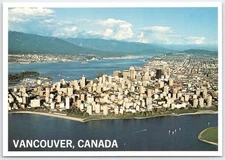 Vancouver Canada Aerial View English Bay West End Postcard KM-123