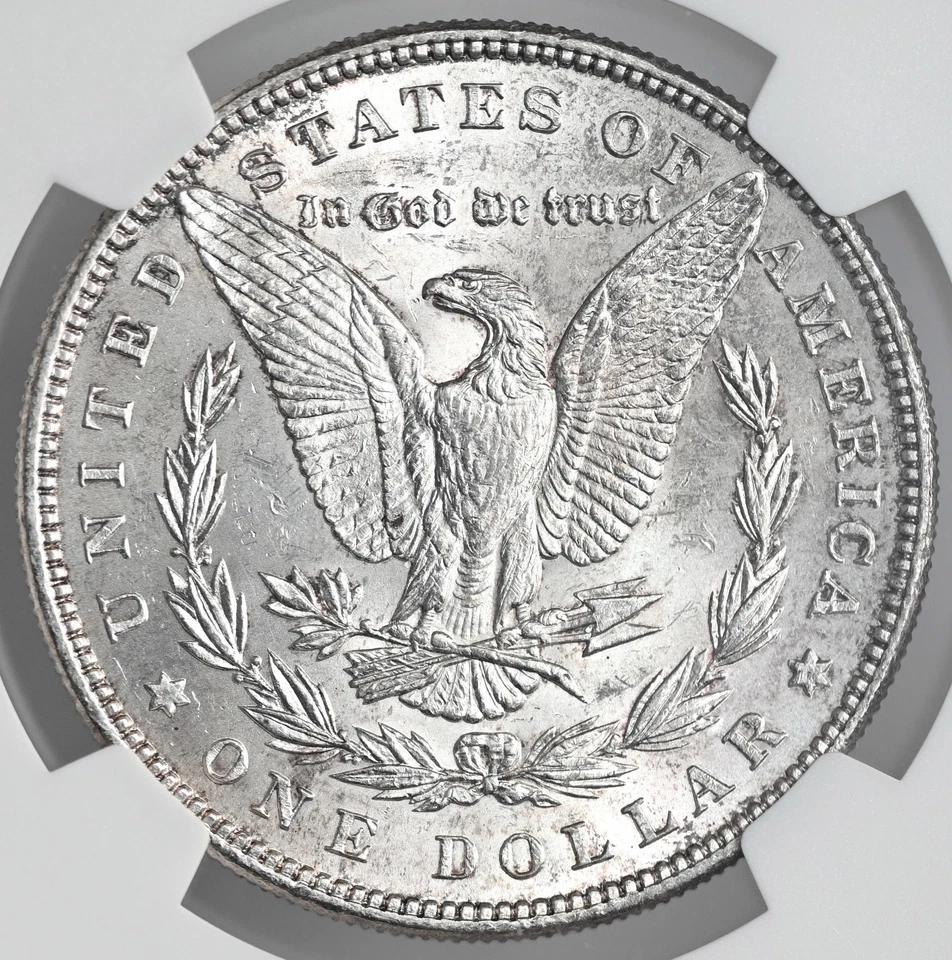 1885-P $1 dólar de plata Morgan "Filadelphia Mint" NGC MS63 #8675097-014 Foto 3 de 4