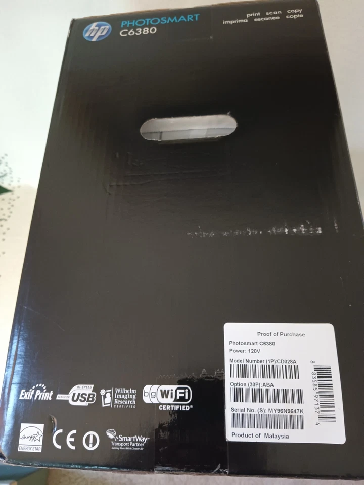 HP Photosmart C6380 All-In-One Inkjet Printer - BRAND NEW - Image 4 of 4