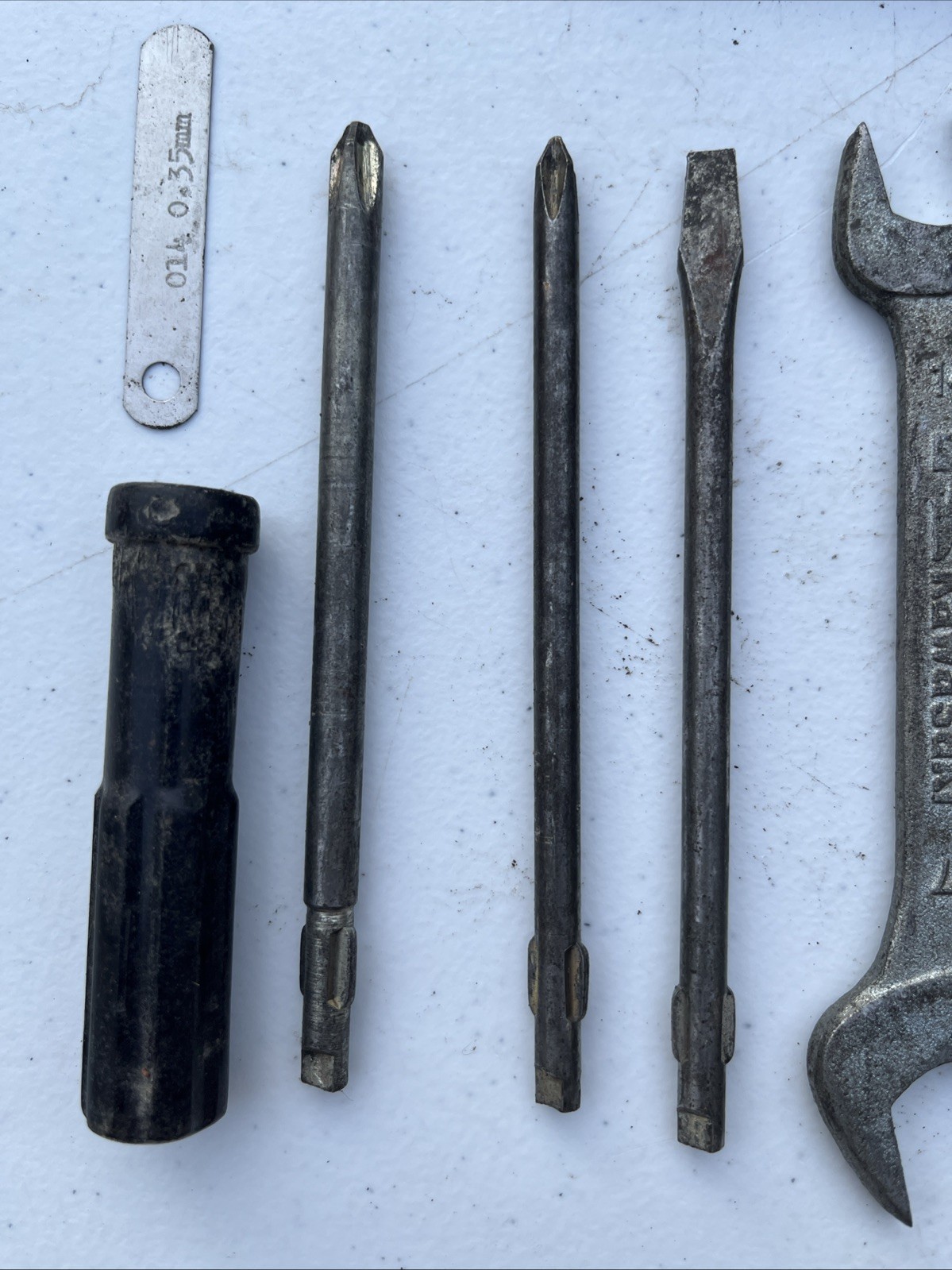 Vintage Kawasaki Motorcycle Tool Kit Partial Set w/ Pouch OEM Japan