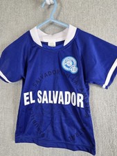 El Salvador Kids S Short Sleeve Blue Jersey Republica de El Salvador Soccer