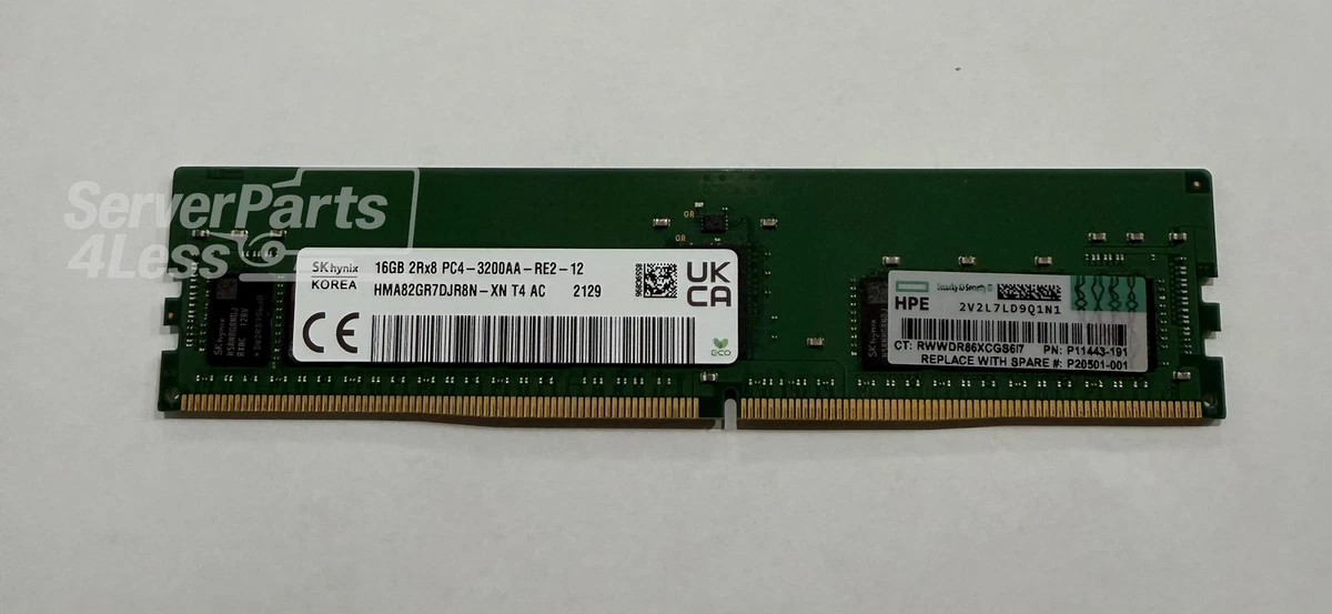HP DDR4 16GB×3枚セット メモリー　サーバー用 HP DDR4 SDRAM 16 GB Capacity per Module Memory (RAM) for sale | eBay