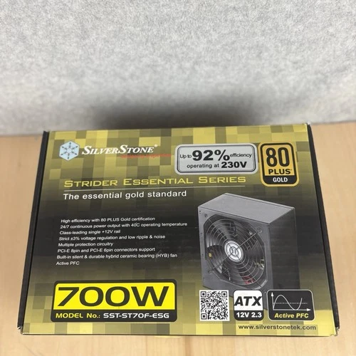 Silverstone ST70F-ESG 700W  80 Plus Gold ATX 12V v2.3 Power Supply TESTED
