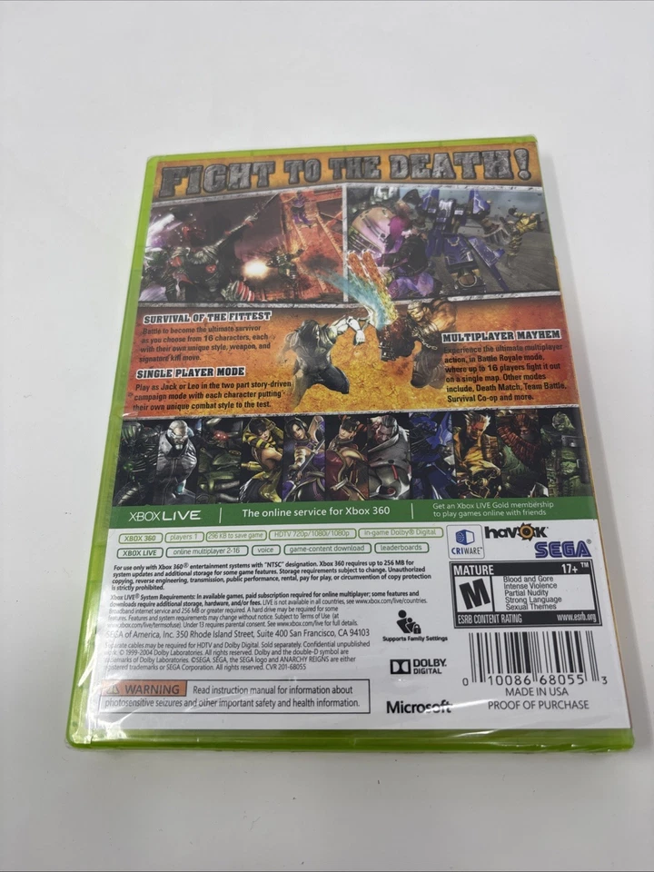 Anarchy Reigns (Microsoft Xbox 360, 2013) Brand New Sealed - Image 3 of 4