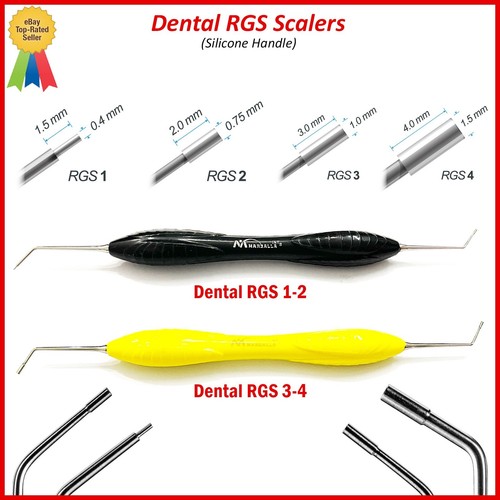 Dental Instrument RGS 1-2 / 3-4 Silicone Handle Depth Dimensions for Restoration - Picture 9 of 9