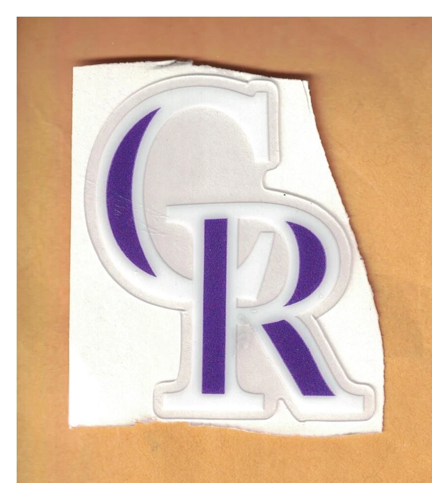 Colorado Rockies FULL SIZE MLB BASEBALL BATTING HELMET DECAL / WINDOW STICKER