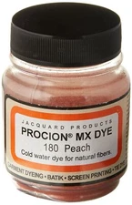 Peachy Hue Procion MX: Vibrant Fiber Reactive Dyes, 2/3 fl oz for Stunning Texti