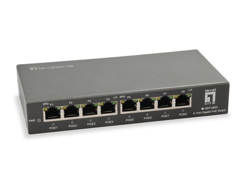 LevelOne GEP-0823 - Commutateur - 8 x 10/100/1000 (Poe