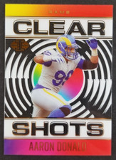 Aaron Donald 2021 Panini Illusions Clear Shots Football Card #4 (NM)