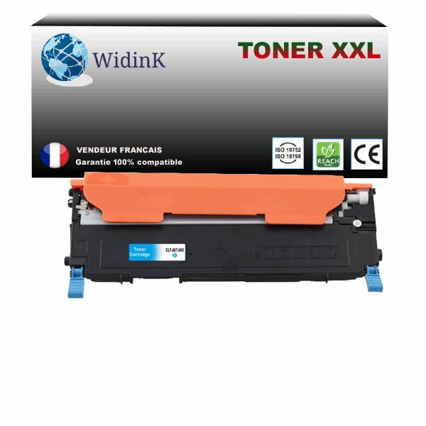 Toner compatible Samsung CLX3186N Cyan pour impressions quotidiennes administratives