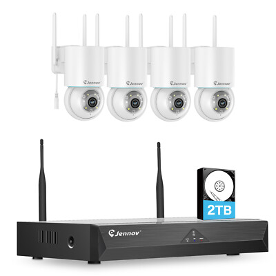 5MP Security Camera System Outdoor Wireless Wifi IP66 Home CCTV 10CH NVR Audio